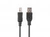 Lanberg Kabel USB-A(M)-USB-B(M) 2.0 CA-USBA-15CU-0010-BK